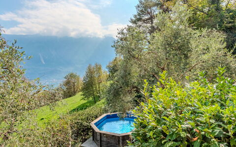 Casa Panoramica: Natürliche Landschaft, Landschaft, Bergstation, Senke, Gebirge, Grat, Alpen, Valdivianischen Tempe Regen-Wald, Eco Hotel, Massiv