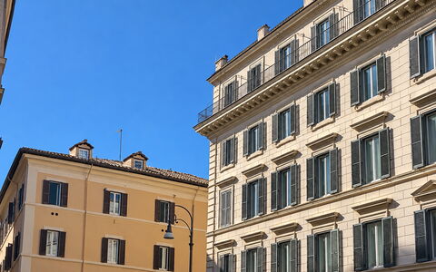 Appartamento Chiavari, Roma: Gebäude, Daytime, Wand, Fenster, Wohnung, Fassade, Stadt, Stadtgebiet, Die Architektur, Eigentumswohnung