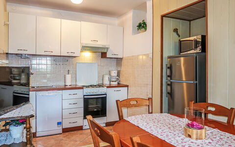 Mateja: Interior Design, Flooring, Möbel, Holz, Fussboden, Küche, Decke, Küchengerät, Countertop, Major Appliance
