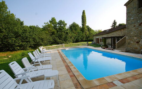 Ensemble de 3 Maisons Lavit: Schwimmbad, Eigentum, Haus, Grundeigentum, Gebäude, Estate, Urlaub, Villa, Die Architektur, Freizeit