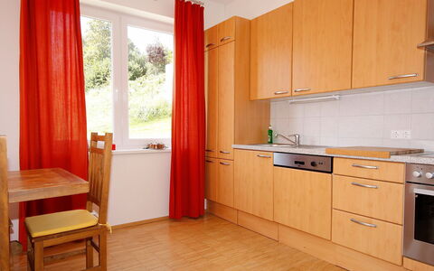 Carinthia: Zimmer, Möbel, Eigentum, Küche, Cabinetry, Interior Design, Gebäude, Fussboden, Haus, Orange