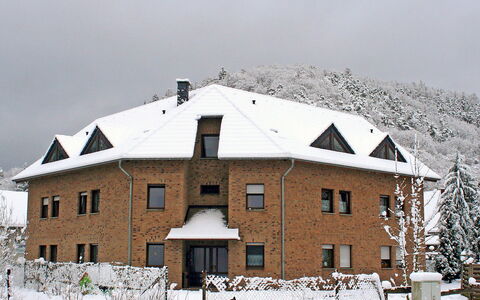 Adenau 160: Himmel, Schnee, Gebäude, Eigentum, Fenster, Pflanze, Haus, Wolke, Steigung, Tür