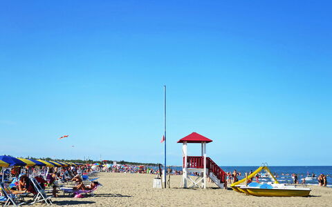 Rosolina Mare 350: Strand, Sommer, Spass, Sand, Urlaub, Freizeit, Meer, Erholung