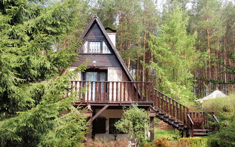 Borek Sulęcki: Pflanze, Gebäude, Baum, Natürliche Landschaft, Haus, Holz, Hütte, Fenster, Gehölz, Gras