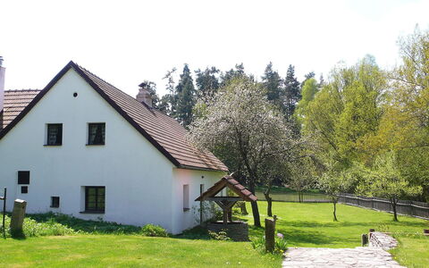 Benešov Nad Černou: Eigentum, Haus, Zuhause, Hütte, Grundstueck, Baum, Gras, Grundeigentum, Dach, Gebäude