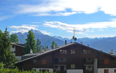 Villars 765: Himmel, Berg, Bergforms, Wolke, Haus, Gebirge, Eigentum, Bergstation, Dach, \Stadt