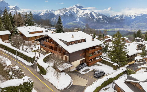Le Brévent 4: Baum, Haus, Wohngebiet, Zuhause, Landschaft, Menschliche Siedlung, Bergstation, Dorf, Gebirge, Hütte