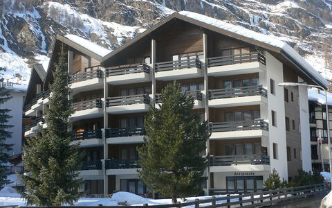 Zermatt 961: Schnee, Gebäude, Eigentum, Berg, Pflanze, Fenster, Baum, Haus, Steigung, Nachbarschaft