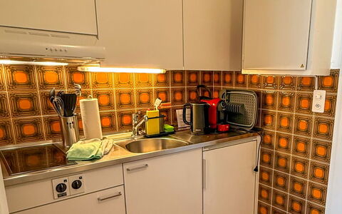 Ascona 100: Küche, Küchengerät, Major Appliance, Countertop, Flooring, Fussboden, Interior Design, Cabinetry, Spüle, Fliese