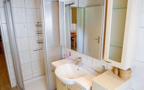 Surava 100: Spiegel, Zapfhahn, Sinken, Armatur, Eigentum, Bad Sink, Badezimmerschrank, Badezimmer, Holz