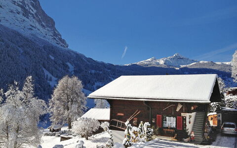 Grindelwald 255: Himmel, Eigentum, Berg, Schnee, Steigung, Gebäude, Glazialmorphologie, Einfrieren, Haus, Landschaft