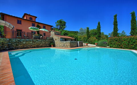 Casa Scopeti: Schwimmbad, Eigentum, Grundeigentum, Gebäude, Haus, Estate, Azurblau, Wasser, Villa, Freizeit