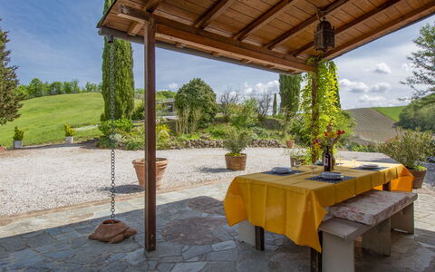 Il Vallone: Pflanze, Himmel, Tabelle, Baum, Schatten, Botanik, Holz, Interior Design, Gartenmöbel, Tisch Im Freien