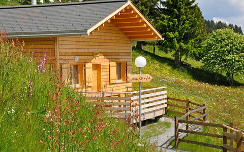 Maiensäss Komfort: Pflanze, Blume, Gebäude, Himmel, Wolke, Fenster, Baum, Holz, Blatt, Natürliche Landschaft