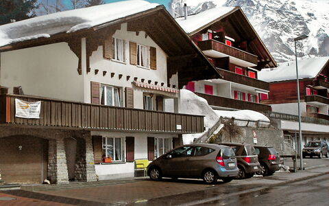 Grindelwald 104: Auto, Himmel, Eigentum, Schnee, Fenster, Fahrzeug, Berg, Gebäude