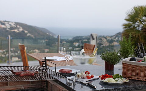 Finca Edel: Eigentum, Tabelle, Urlaub, Grundeigentum, Dach, Möbel, Haus, Brunch, Frühstück, Mittagessen
