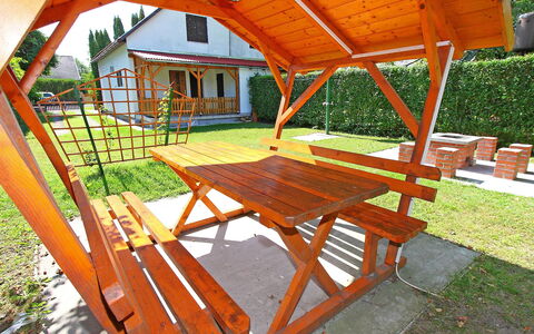Francesco: Gartenmöbel, Möbel, Tabelle, Stuhl, Schatten, Tisch Im Freien, Holz, Freizeit, Hinterhof, Pavillon