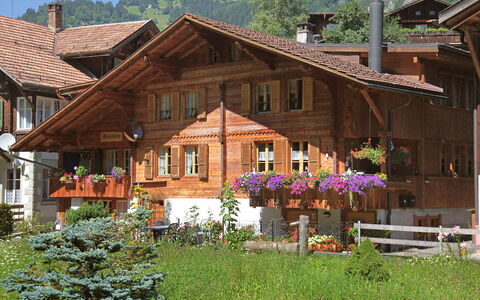 Grosshorn: Pflanze, Blume, Eigentum, Gebäude, Fenster, Baum, Holz, Haus, Himmel, Grundstueck