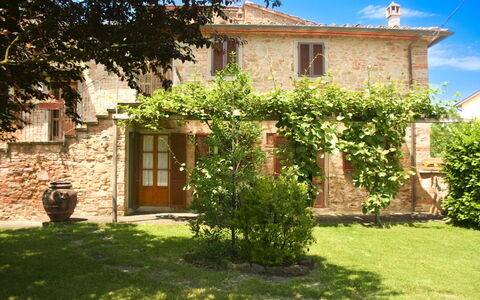 Pozzonovo: Wand, Strauch, Garten, Backstein, Hinterhof, Garten, Schatten, Hof, Blumentopf, Bauernhaus