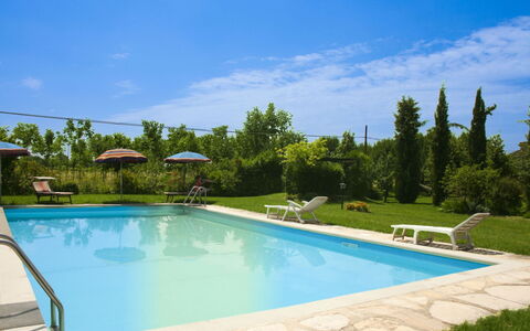 Pozzonovo: Schwimmbad, Blau, Gartenmöbel, Resort, Freizeit, Schatten, Eco Hotel, Sonnenliege, Thermae, Landscaping