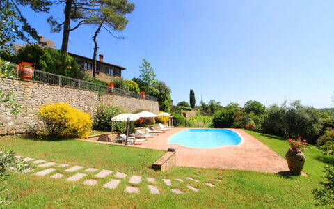 Villa Verniana: Pflanze, Himmel, Eigentum, Wasser, Baum, Natur, Azurblau, Gebäude, Grundstueck, Gartenmöbel