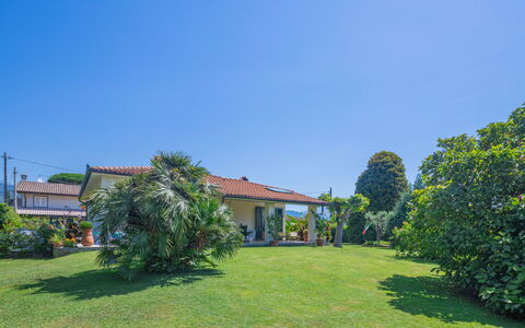 Marinella: Pflanze, Himmel, Eigentum, Fenster, Gebäude, Natürliche Landschaft, Baum, Grundstueck, Vegetation, Haus
