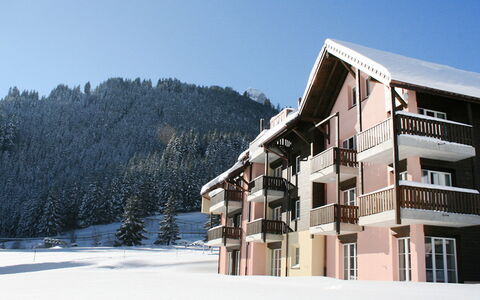 Moléson-Sur-Gruyères 400: Himmel, Gebäude, Steigung, Berg, Fenster, Baum, Schnee, Haus, Schatten, Landschaft