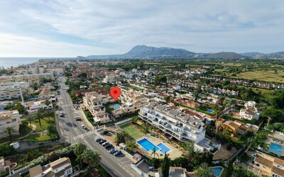 Dénia 489: Wohngebiet, Urban Design, Resort, Schwimmbad, Luftaufnahmen, Vogelperspektive, Ferienort, Hotel, Strandresort
