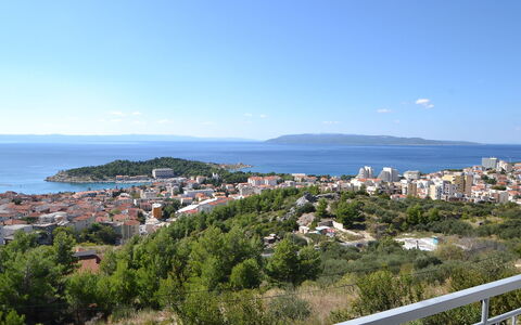Makarska 592: Himmel, Eigentum, Meer, \Stadt, Küste, Urlaub, Tourismus, Stadt, Horizont, Grundeigentum