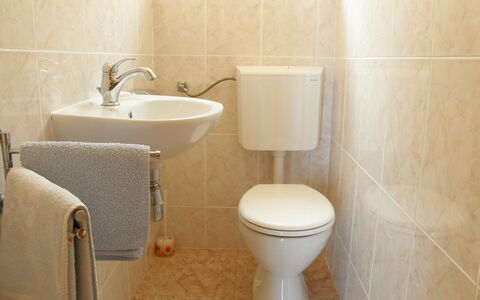 Anderson: Badezimmer, Toilette, Toilleten Sitz, Eigentum, Wand, Armatur, Zapfhahn, Fliese, Bad Zubehör, Keramik
