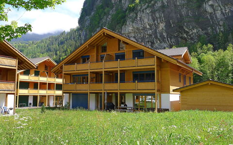 Staubbach: Pflanze, Berg, Gebäude, Fenster, Himmel, Natürliche Landschaft, Holz, Baum, Haus, Grundstueck