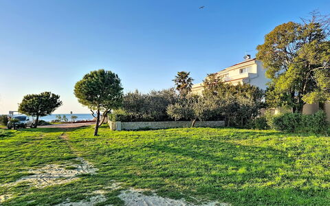Umag 107: Himmel, Blau, Gras, Landschaft, Strauch, Grundstueck, Rasen, Garten, Wiese