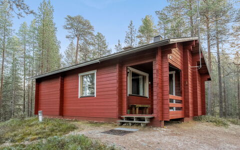 Viipusjärvi 12: Holz, Hütte, Blockhaus, Wald, Schuppen, Gartenbauten, Lärche, Wald, Holzbeize
