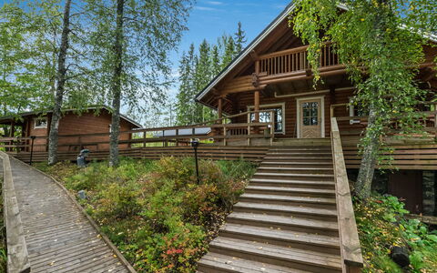 Koivuranta: Holz, Veranda, Hütte, Zuhause, Abstellgleis, Hartholz, Planke, Grundstueck, Deck, Blockhaus