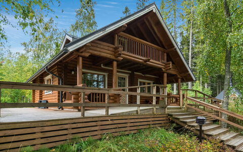 Koivuranta: Holz, Hütte, Veranda, Abstellgleis, Zuhause, Haus, Blockhaus, Dach, Hartholz, Planke