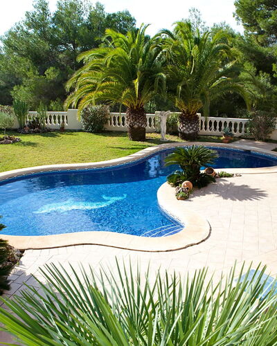 Calina: Schwimmbad, Eigentum, Natürliche Landschaft, Hinterhof, Grundeigentum, Gras, Landscaping, Freizeit, Baum, Landschaft