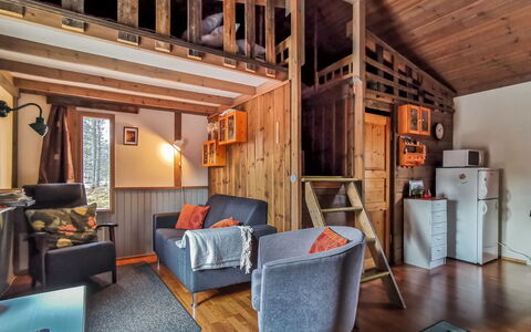 Salakolo 1: Holz, Hütte, Blockhaus, Wald, Schuppen, Gartenbauten, Lärche, Wald, Holzbeize