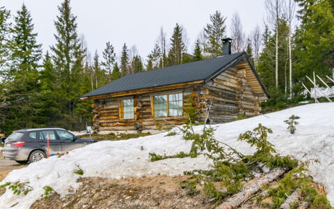 Kelokieppi: Holz, Hütte, Blockhaus, Winter, Einfrieren, Lärche, Hütte, Schnee