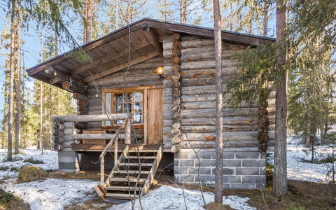 Retkietappi Honkapirtti: Holz, Hütte, Blockhaus, Winter, Abstellgleis, Schuppen, Gartenbauten, Hütte, Hütte, Planke
