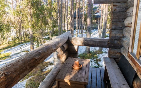 Retkietappi Honkapirtti: Holz, Hartholz, Planke, Natürliches Material, Blockhaus, Holzbeize, Holz, Deck, Daylighting, Holzboden