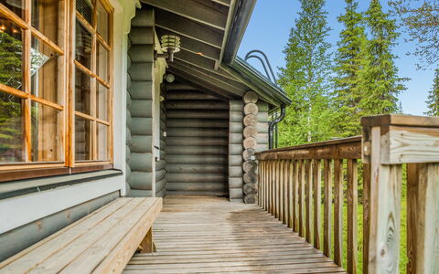Kieppi B: Holz, Hütte, Zuhause, Abstellgleis, Hartholz, Veranda, Deck, Blockhaus, Planke, Design