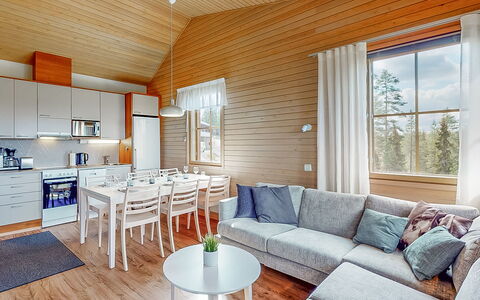 Aurinkoranta: Holz, Hütte, Blockhaus, Wald, Schuppen, Gartenbauten, Lärche, Wald, Holzbeize