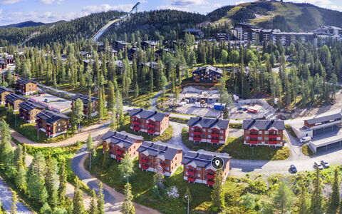 Aurinkoranta: Holz, Hütte, Blockhaus, Wald, Schuppen, Gartenbauten, Lärche, Wald, Holzbeize