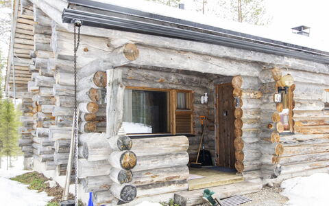 Rukaveska 4B: Holz, Hütte, Winter, Blockhaus, Einfrieren, Schnee, Abstellgleis, Holz, Hartholz