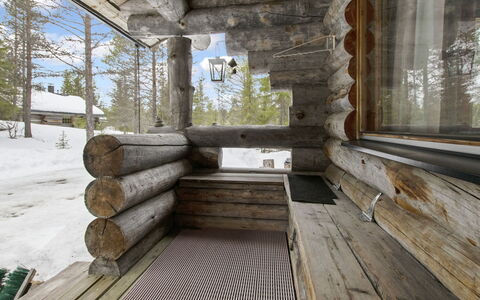 Rukaveska 4B: Holz, Decke, Planke, Hartholz, Blockhaus, Natürliches Material, Strahl, Winter, Holz, Holzbeize