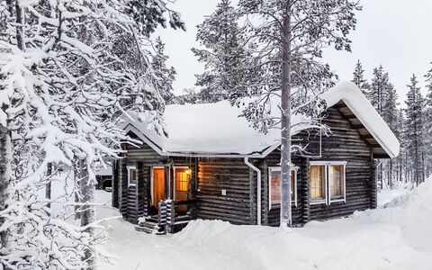 Villemi: Schnee, Winter, Holz, Haus, Hütte, Zuhause, Einfrieren, Blockhaus, Frost