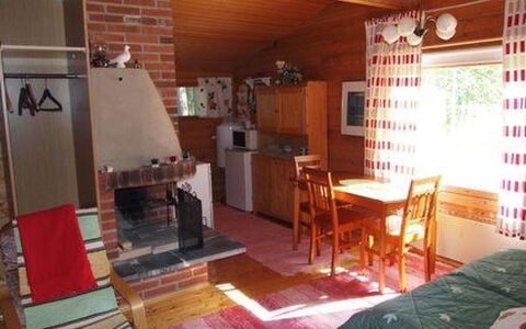 Raanumökki 4: Holz, Hütte, Blockhaus, Wald, Schuppen, Gartenbauten, Lärche, Wald, Holzbeize