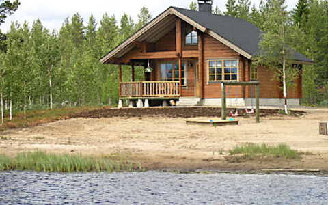 Iso Marina: Hütte, Blockhaus, Hütte, Gartenbauten, Schuppen, Lärche, Abstellgleis, Teich