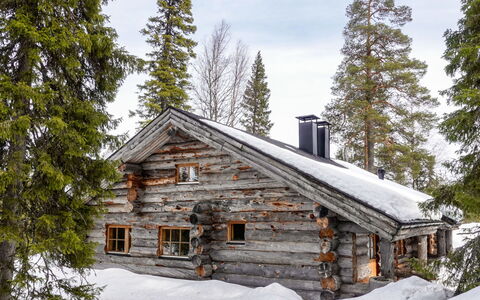 Kelo-Ville: Holz, Schnee, Winter, Hütte, Einfrieren, Zuhause, Blockhaus, Lärche, Abstellgleis