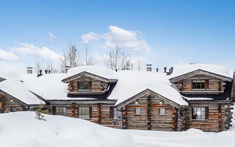 Kantapää C 3: Holz, Schnee, Winter, Hütte, Einfrieren, Zuhause, Blockhaus, Lärche, Abstellgleis